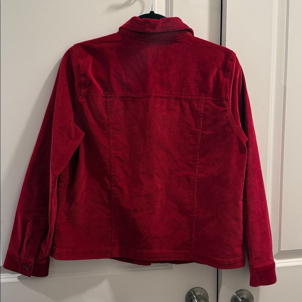 Dressbarn Bold Red Corduroy Jacket - Picture 7 of 10